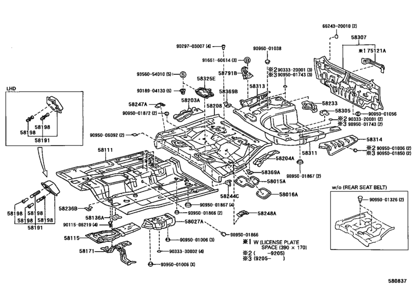 Floor Pan & Lower Back Panel