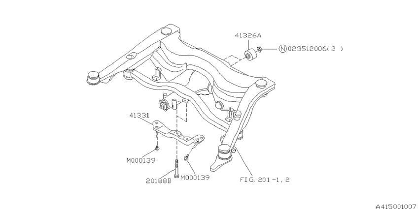 Differential mounting