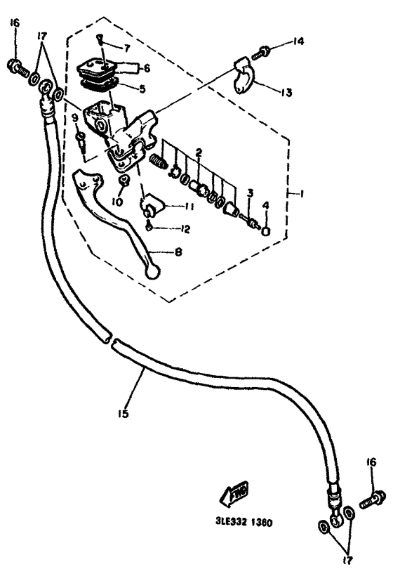 Front master cylinder 2