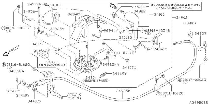 Auto transmission control device