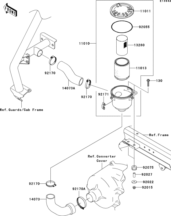 Air cleaner-belt converter(rbf/rbfa)