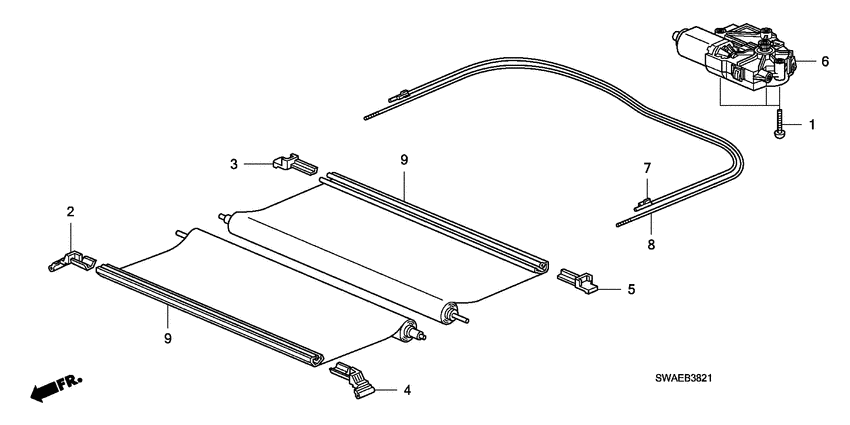 Sun shade components