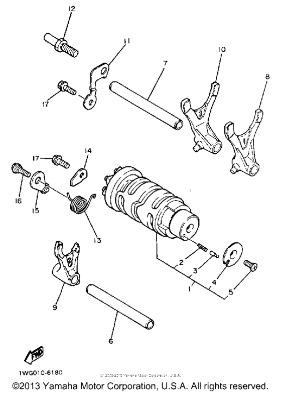 Shift cam-fork