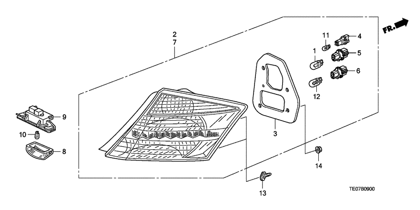 Taillight/license light