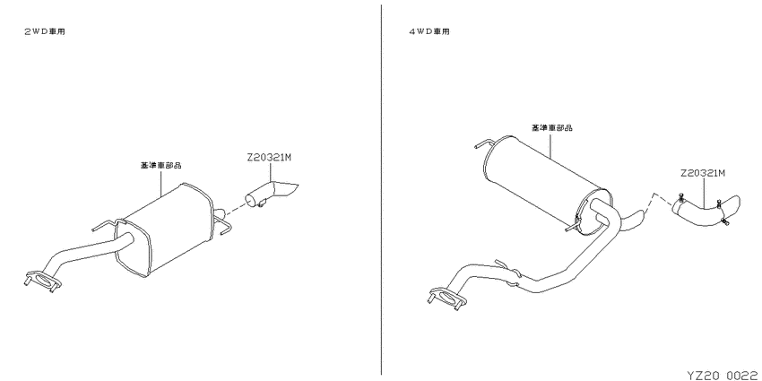 Exhaust pipe & muffler