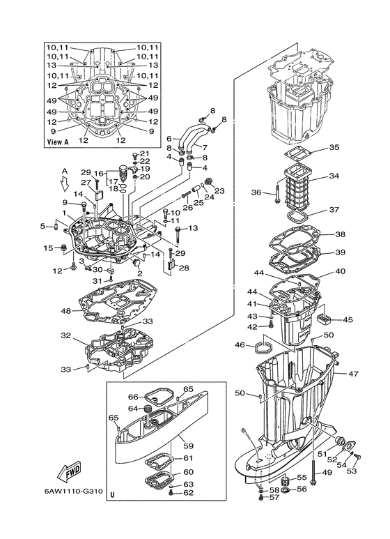Upper casing
