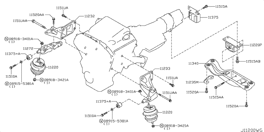 Engine & transmission   mounting
