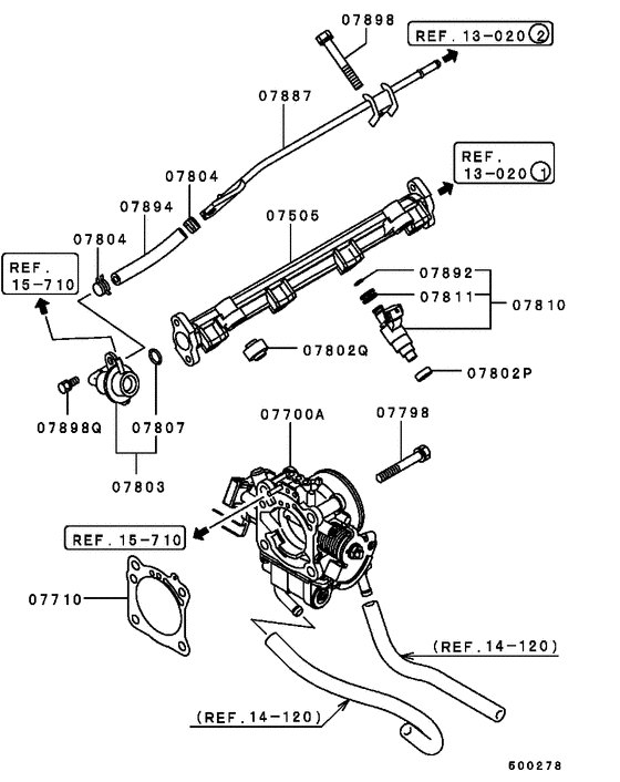 Injector & throttle body
