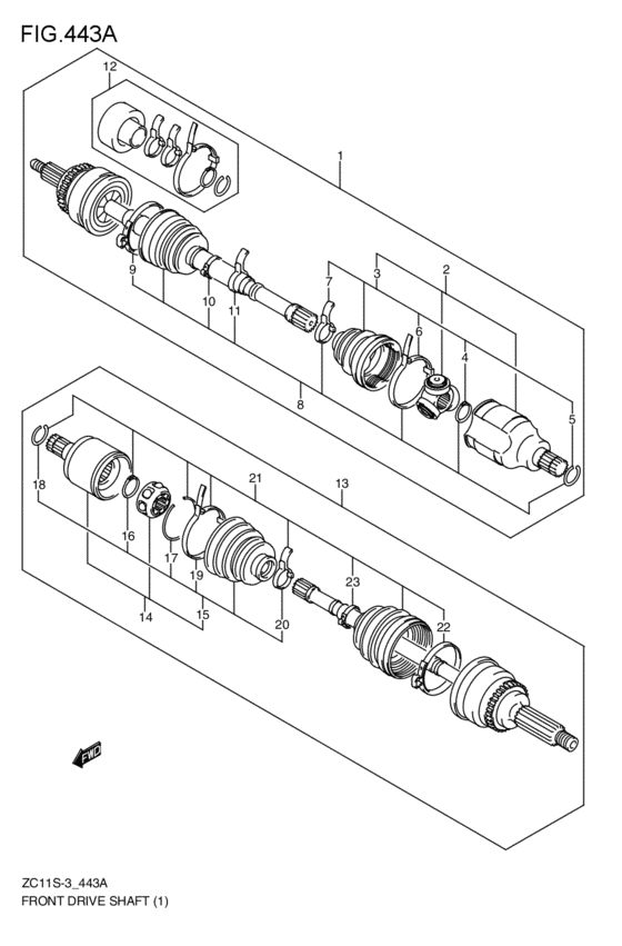 front-drive shaft