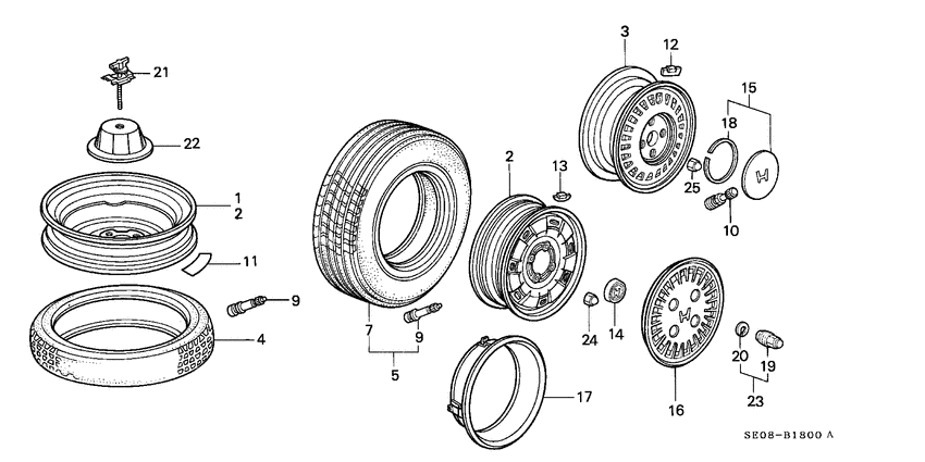 Tire/wheel disk