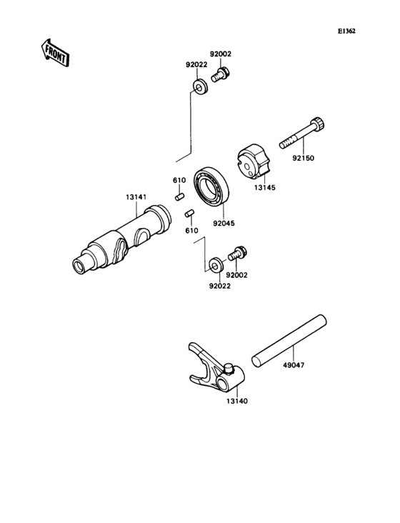 Change drum/shift fork