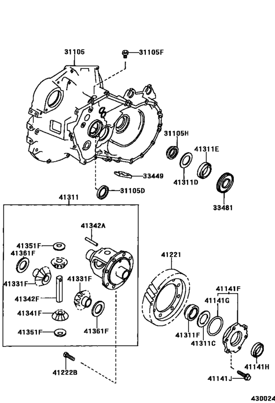 Front Axle Housing & Differential