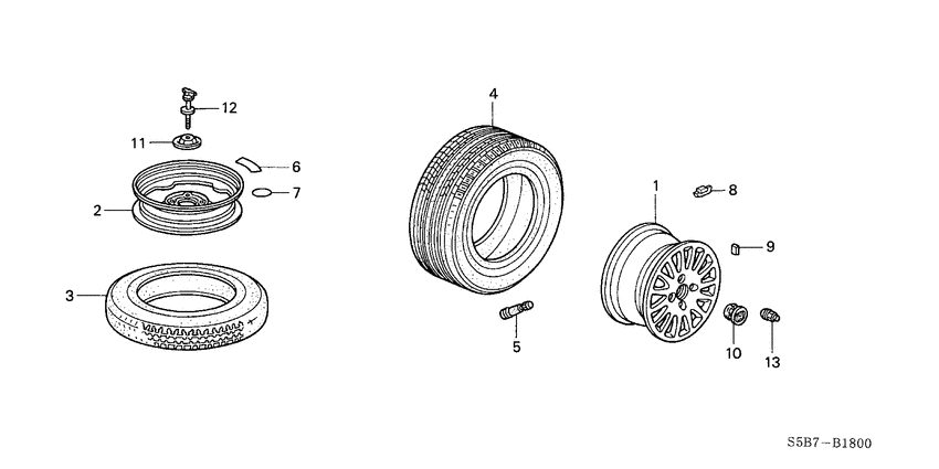 Tire/wheel disks