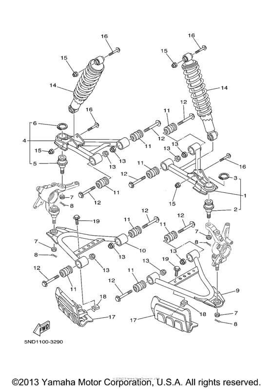 Front suspension wheel