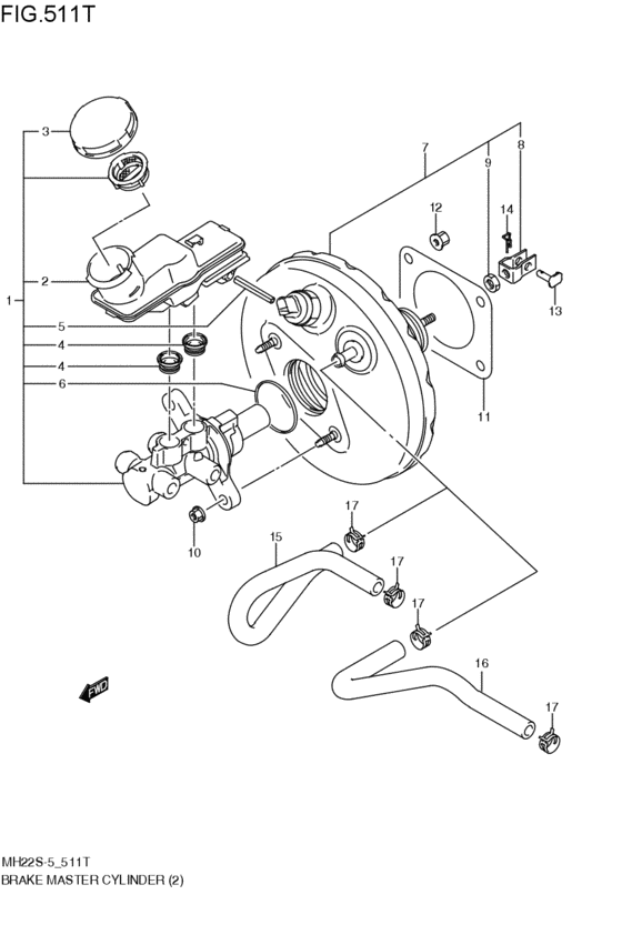brakes master cylinder for 2008 2011 Suzuki WAGON R/PLUS/SOLIO/WIDE