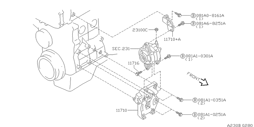 Alternator fitting