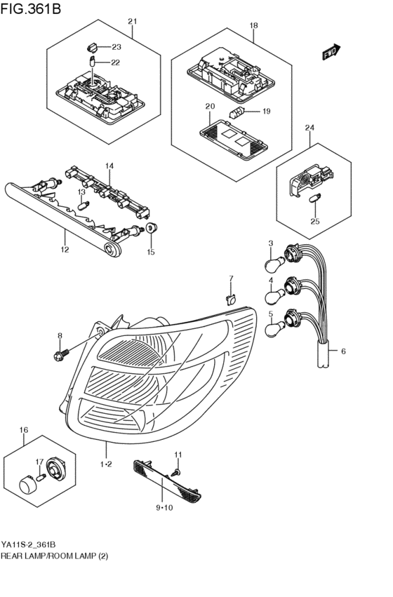 rear lamp / ル - ムランプ