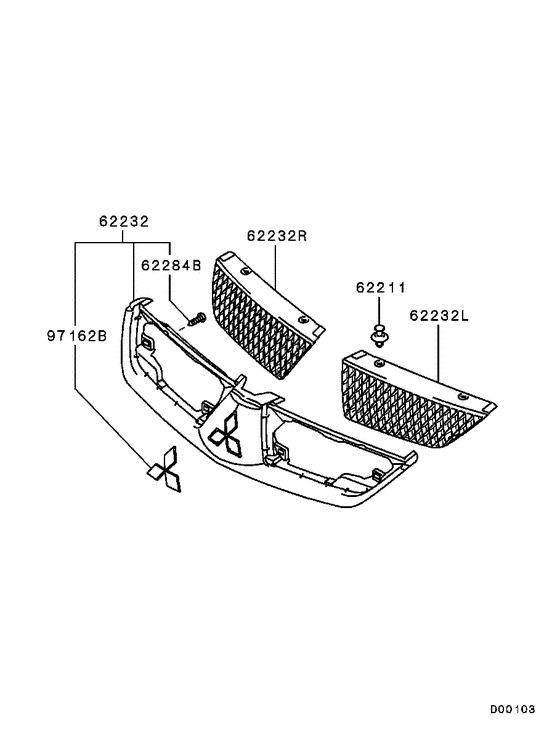 Radiator grille,headlamp bezel