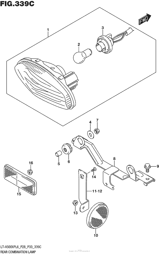 Rear Combination Lamp (Lt-A500Xpzl6 P28)