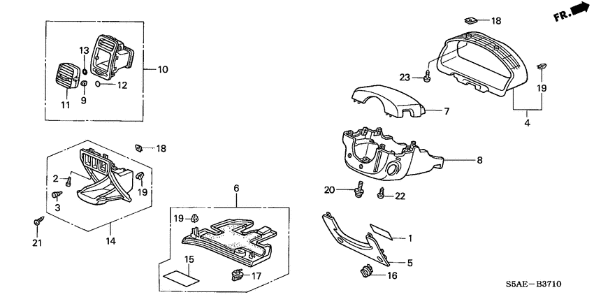 Instrument panel garnish