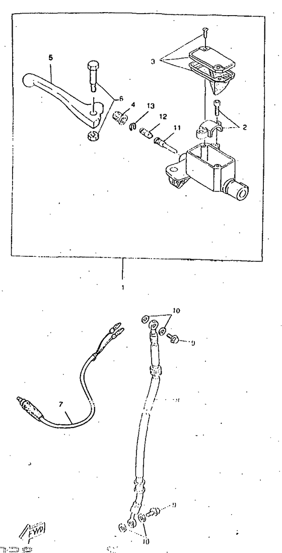 Front master cylinder