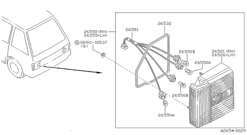 Rear combination lamp