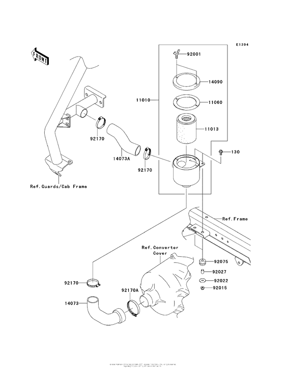 Air Cleaner-Belt Converter (S9F/saf)