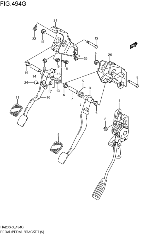 pedal / pedal bracket
