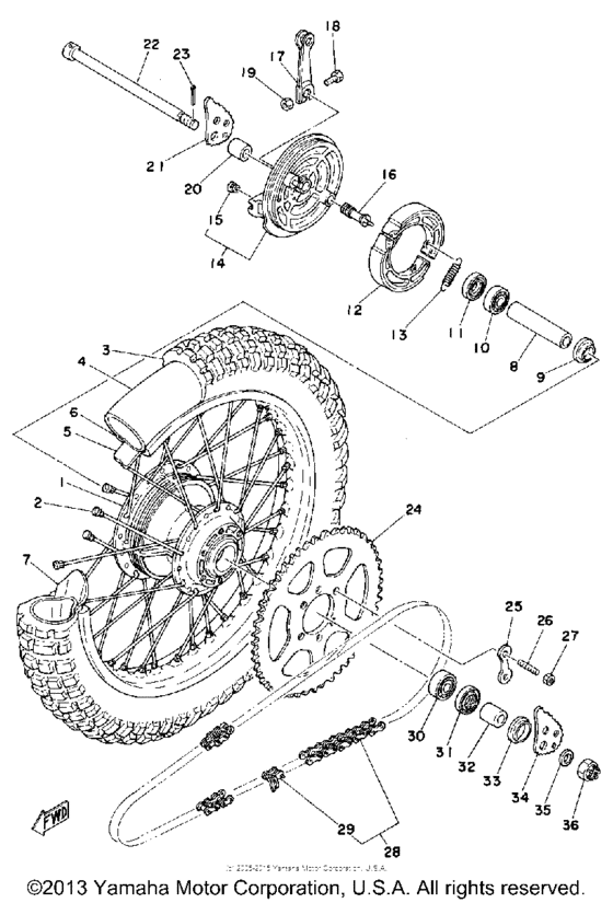 Rear wheel