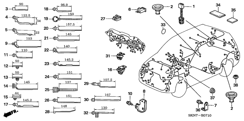 Harness band/bracket