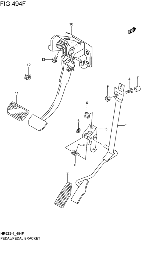 pedal / pedal bracket