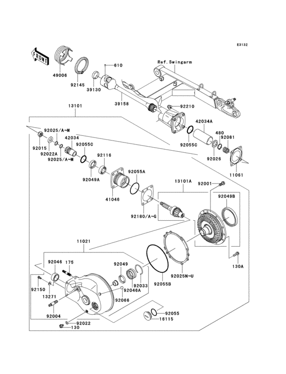Drive shaft/final gear(1/2)