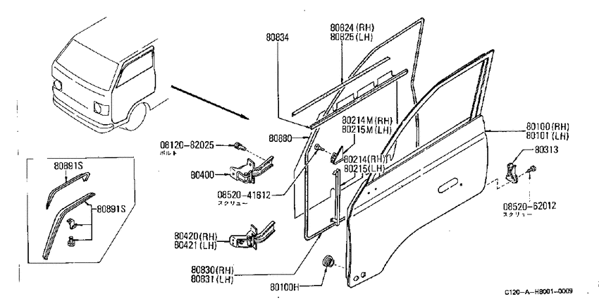 Front door panel