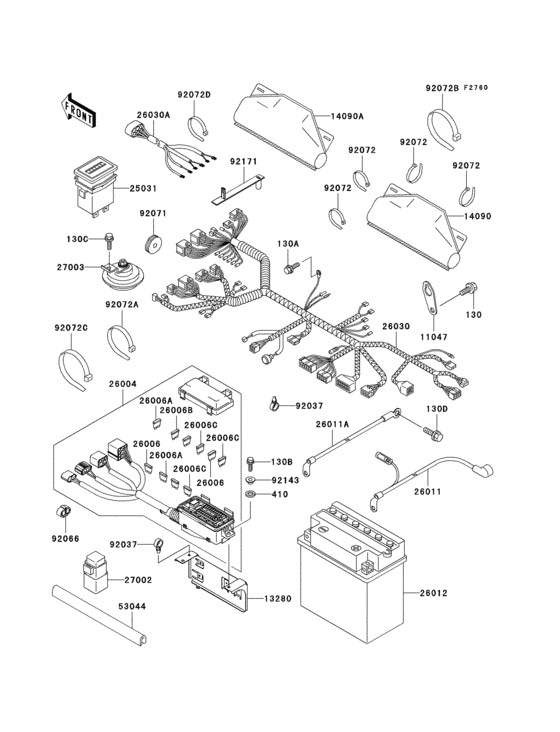 Chassis electrical equipment