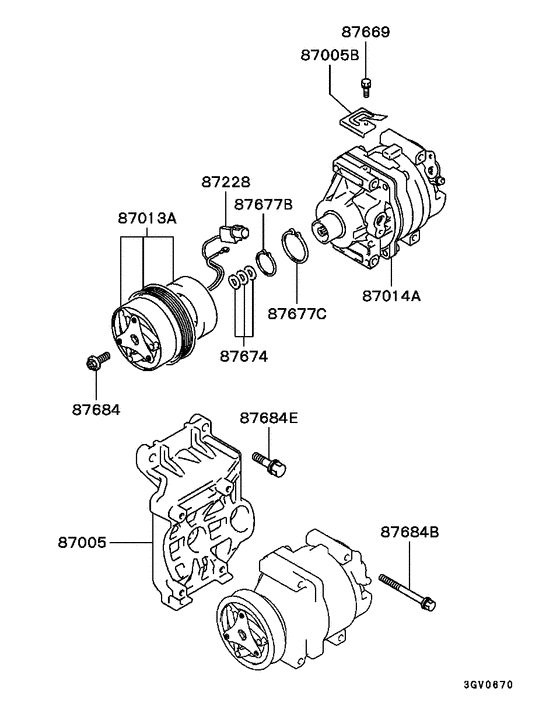 A/c condenser, piping
