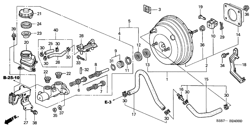 Brake master cylinder/ master power