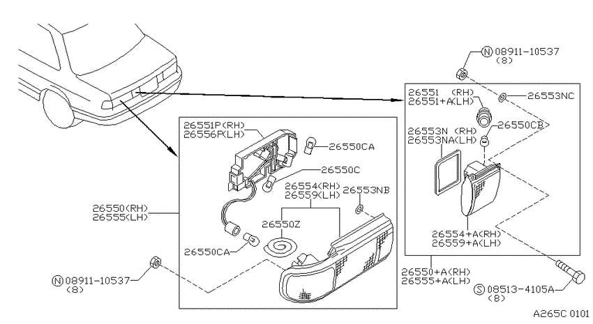 Rear combination lamp