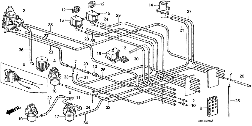 Control box tubing