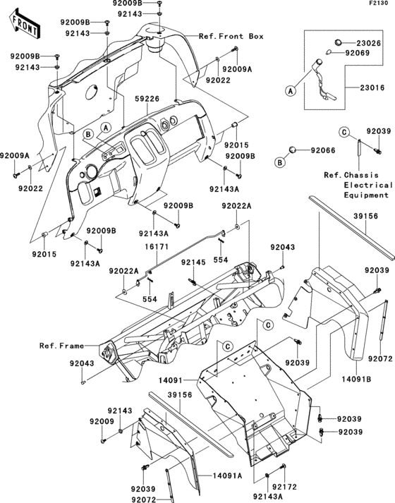 Frame fittings(front)