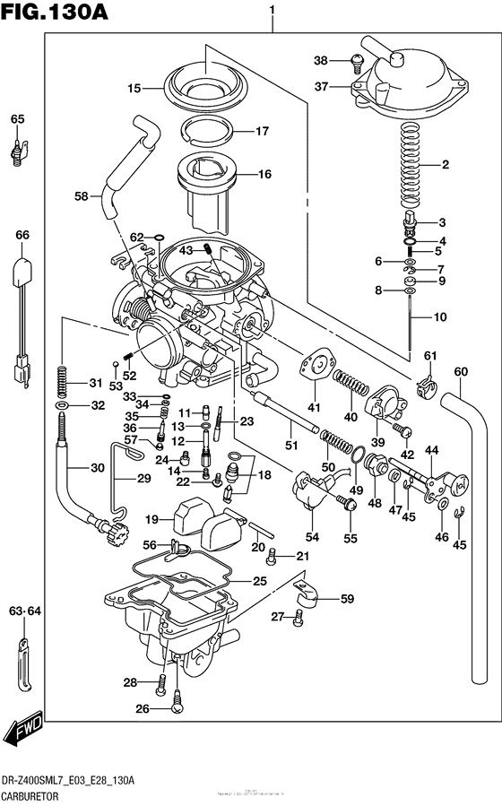 Carburetor (Dr-Z400Sml7 E03)