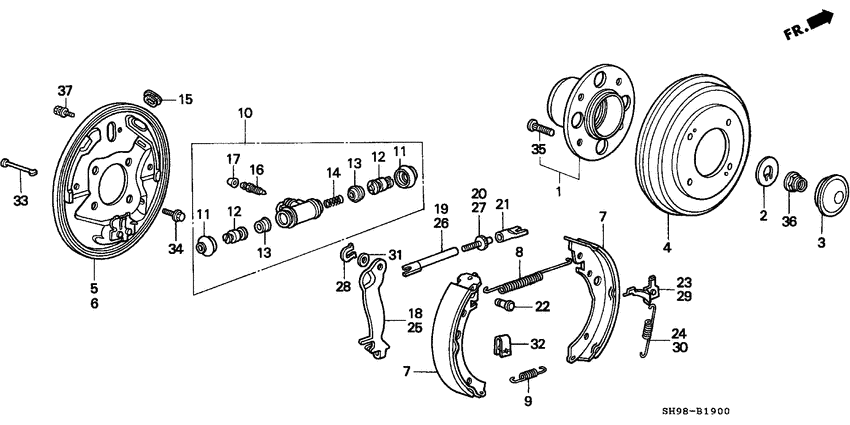 Rear brake