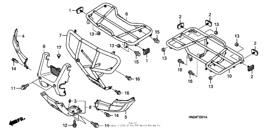 Carrier (trx500fa/fga'05)