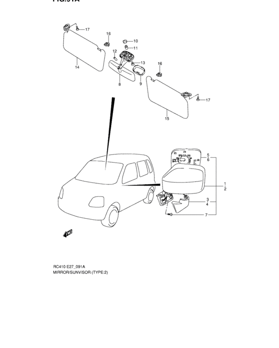 Mirror/sunvisor