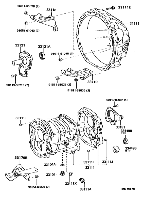 Clutch Housing & Transmission Case (Mtm)