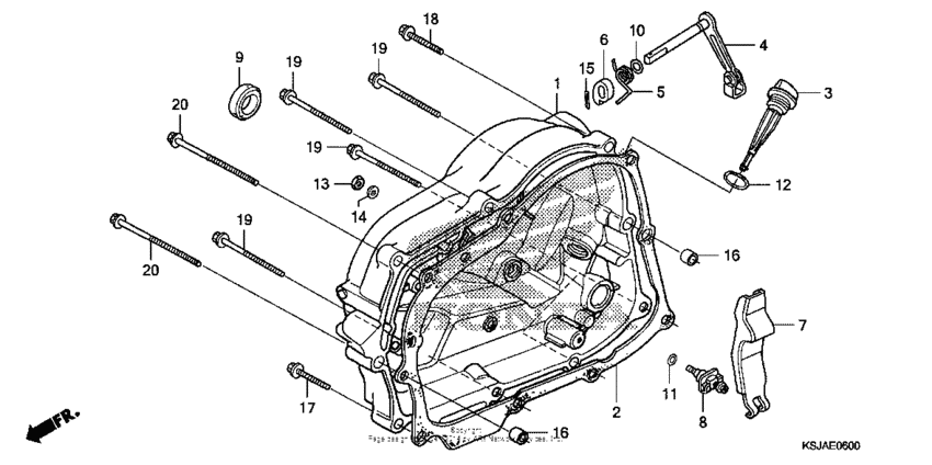 Right crankcase cover