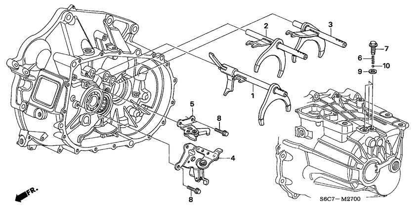 Shift fork/shift holder