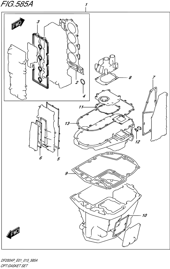 Opt:gasket set