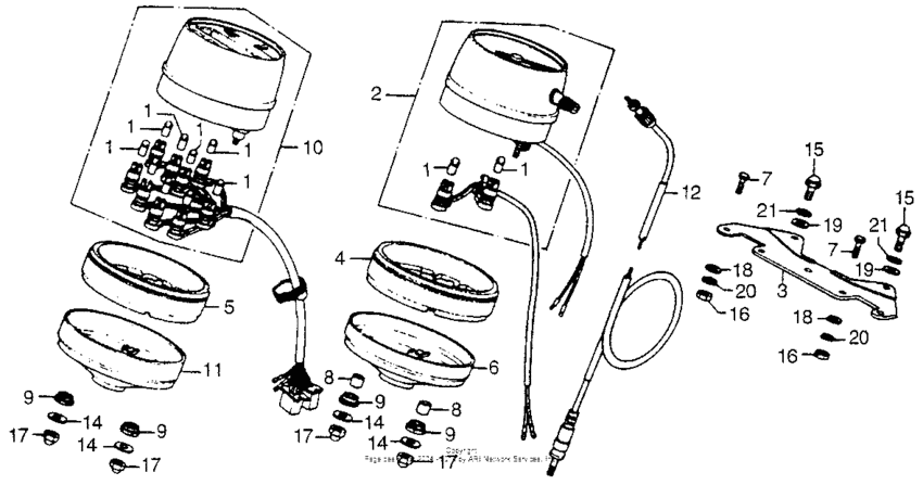 Speedometer + pilot box