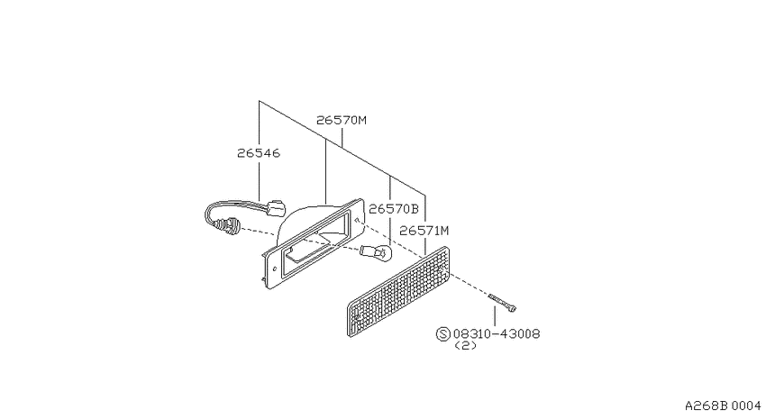 High mounting stop lamp
