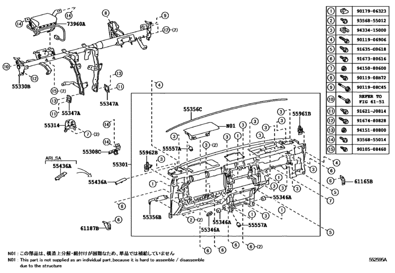 Instrument Panel & Glove Compartment